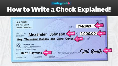 How to write a check .